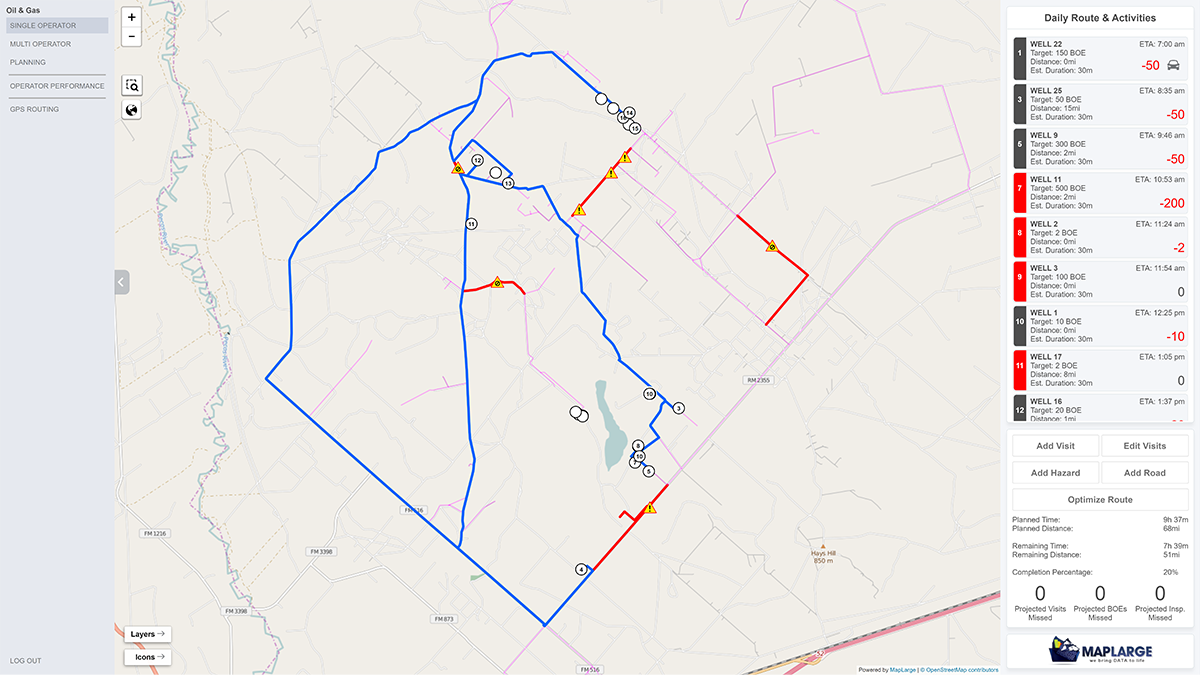 Oil And Gas Mapping, GIS And Location Intelligence | MapLarge